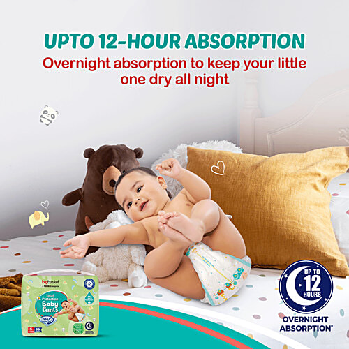 bigbasket Baby Diapers Pants - Large, 64 pcs Poly Bag 