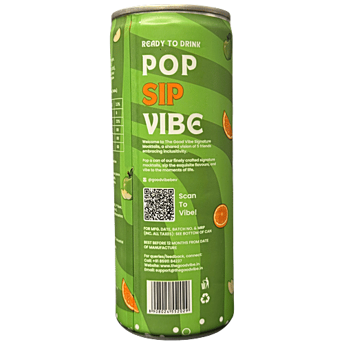 The Good Vibe Green Apple Orange Signature Mocktails, 250 ml