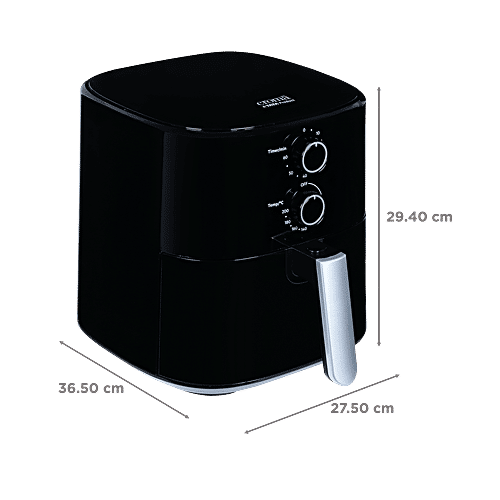 Croma Croma 5L 1500 Watt Air Fryer with 360 Degree Air Circulation (Black), 1 Unit  
