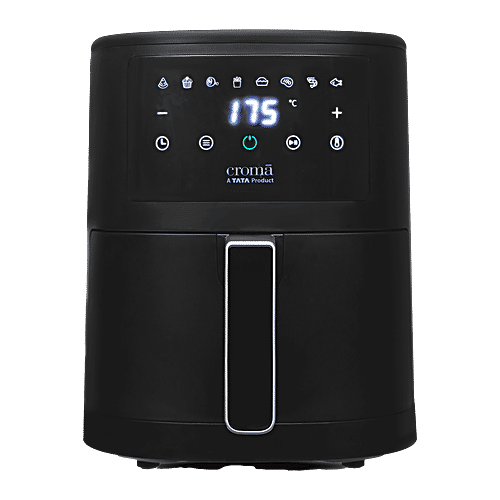 Croma Croma 3.5L 1500 Watt Digital Air Fryer with Rapid Heat Circulation Technology (Black), 1 Unit  