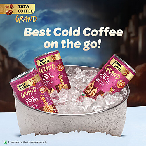Tata Coffee Grand Belgian Chocolate Cold Coffee, 180 ml  Rich & Creamy, Ready To Drink
