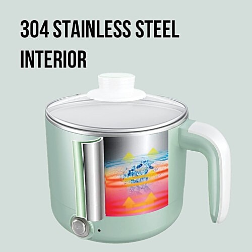 Havells India HAVELLS Capture 650 Watt 1.2 Litre Multi Cook Electric Kettle with Auto Shut Off (Light Green), 1 Unit  