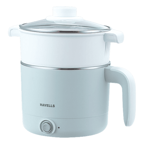 Havells India HAVELLS Capture 650 Watt 1.2 Litre Multi Cook Electric Kettle with Auto Shut Off (Light Green), 1 Unit  