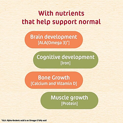 Nestle Cerelac Wheat Apple Cherry Baby Cereal With Milk For 8 to 24 Months, 350 g  No Refined Sugar, With Omega 3,Iron, Protein, Calcium,Vitamin D, Source of 15 Nutrients