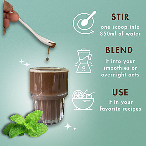 Cosmix No Nonsense Plant Protein Supplement - Mint Cacao, 500 g Gut Friendly Formulation