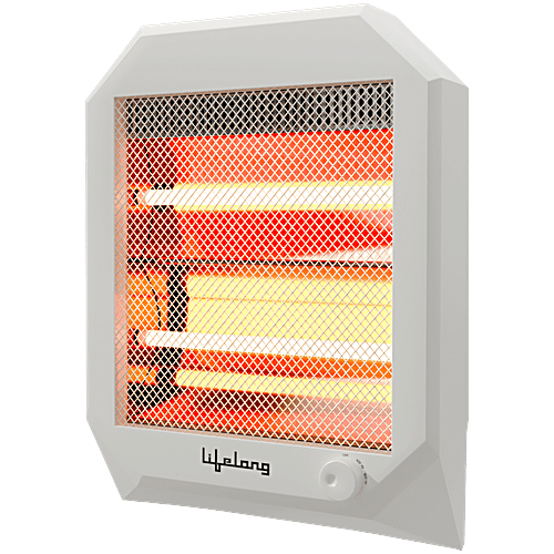 Lifelong Halogen Room Heater LLQH923 With Trip Over Protection, 1 pc Perfect for Chilly Days, With Safety Mesh, Safe for Kids & Pets, Overheat Protection