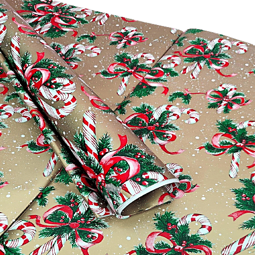 Creative Space Gift Wrapping Paper - Assorted Design, 5 pcs Christmas Theme
