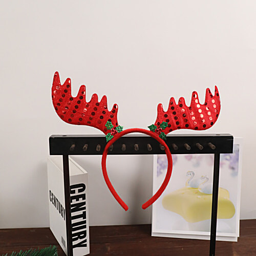 DP Reindeer Antlers Christmas Headband - For Kids & Adults, 1 pc
