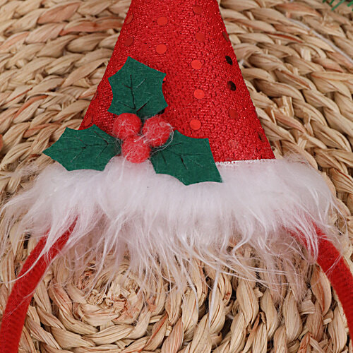 DP Hot Christmas/Santa Party Decor Double Head Band - Red, 1 pc  