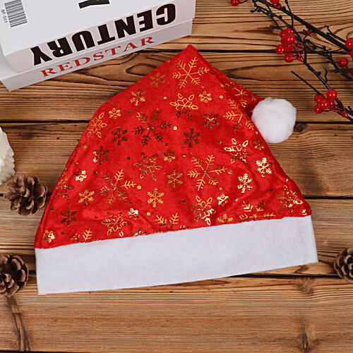 DP Christmas Cap/Santa Claus Cap - For Kids & Adults, 1 pc  