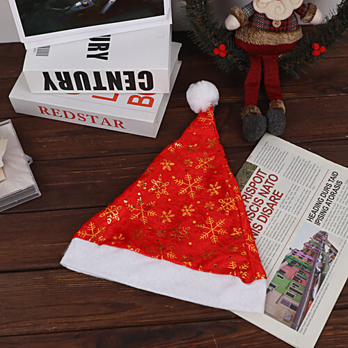 DP Christmas Cap/Santa Claus Cap - For Kids & Adults, 1 pc  