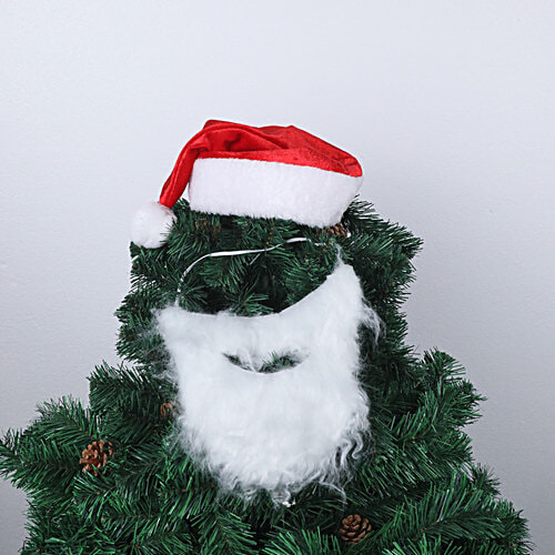 DP Santa Claus Dress Christmas Costume - With Cap, For Kids, 1 Set (3 - 6 Years)