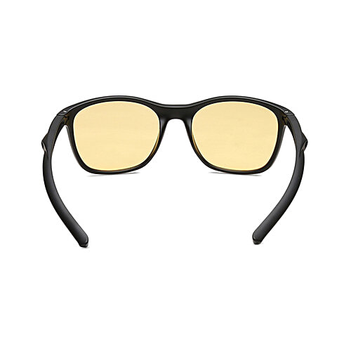 Fastrack Men Square Sunglasses With UV Protected Yellow Lens & Black Frame, 1 pc (Large) 