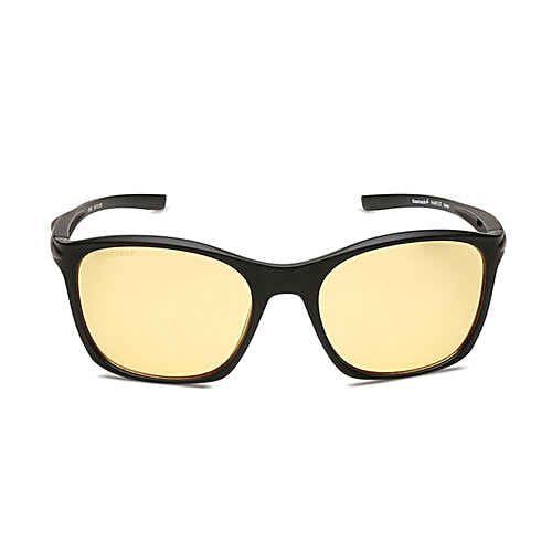 Fastrack Men Square Sunglasses With UV Protected Yellow Lens & Black Frame, 1 pc (Large) 