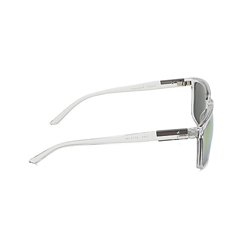 Fastrack Men Square Sunglasses With Mirrored Red Lens & Clear Frame, 1 pc  