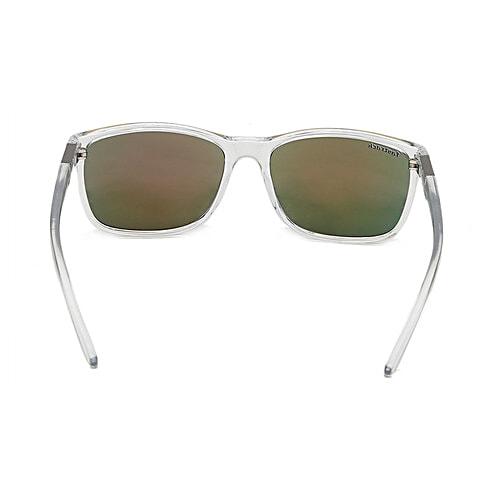 Fastrack Men Square Sunglasses With Mirrored Red Lens & Clear Frame, 1 pc  