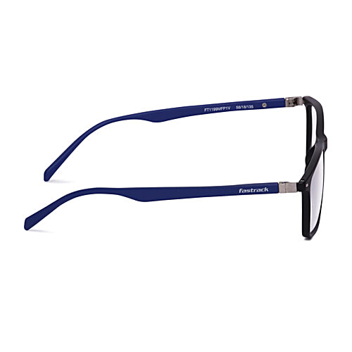 Fastrack Unisex Square Computer Glasses With Anti Glare Lenses - Black & Blue Frame, 1 pc Blue Light Block Technology Lenses, Anti Glare Glasses