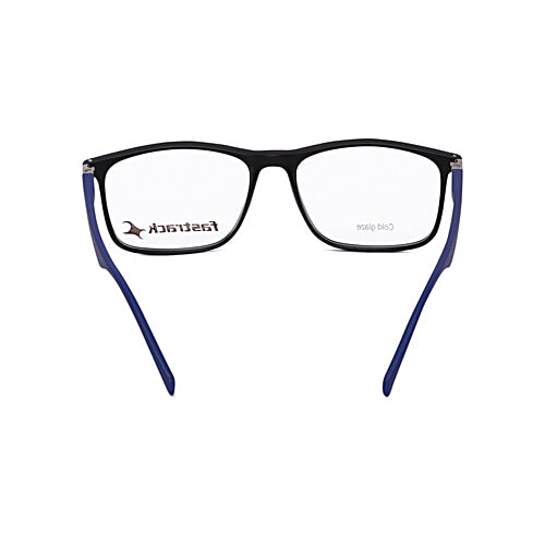 Fastrack Unisex Square Computer Glasses With Anti Glare Lenses - Black & Blue Frame, 1 pc Blue Light Block Technology Lenses, Anti Glare Glasses