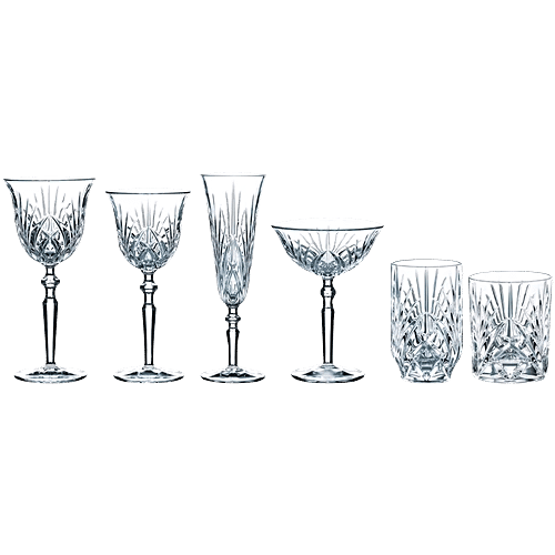 Nachtmann Transparent Palais Whisky Tumbler Set, 288 ml (Pack of 6) 