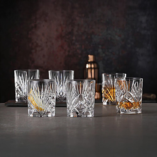 Nachtmann Transparent Palais Whisky Tumbler Set, 288 ml (Pack of 6) 