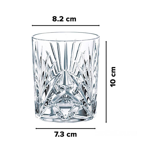 Nachtmann Transparent Palais Whisky Tumbler Set, 288 ml (Pack of 6) 