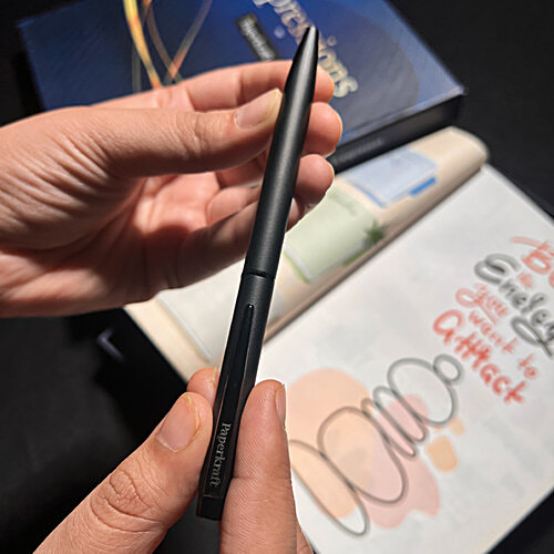 Paperkraft Gift Set A5 Hardbound Metallic Finish Cover Journal 176 Pages + Chopin Lissome Blue Ball Pen, 2 pcs  