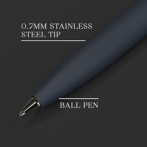 Paperkraft Chopin Lissome Matte Blue Body - Metal Body Pen, Slim & Sleek, Blue Ink Ball, 1 pc  0.7mm Stainless Steel Tip, Best For Gifting & Professional Use, Office meeting essentials