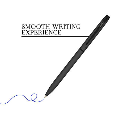 Paperkraft Chopin Lissome Matte Black Body - Metal Body Pen, Blue Ink Ball, Slim & Sleek, 1 pc  0.7mm Stainless Steel Tip, Best For Gifting & Professional Use, Office meeting essentials