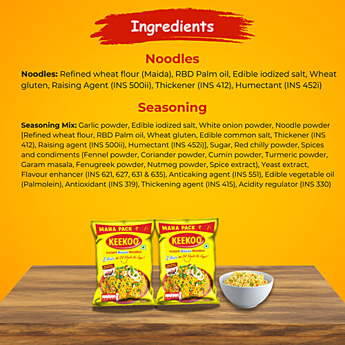 Keekoo Veg Instant Masala Noodles, 56 g  