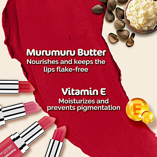 Mamaearth Creamy Matte Long Stay Lipstick, 4.2 g 02 Rose Nude 