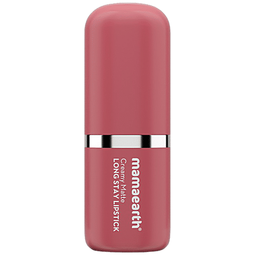 Mamaearth Creamy Matte Long Stay Lipstick, 4.2 g 02 Rose Nude 