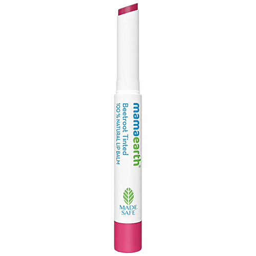 Mamaearth Beetroot Tinted 100% Natural Lip Balm, 2 g 12 Hr Moisturization, For Dry & Chapped Lips, Natural Pink Tint, Brightens Lips