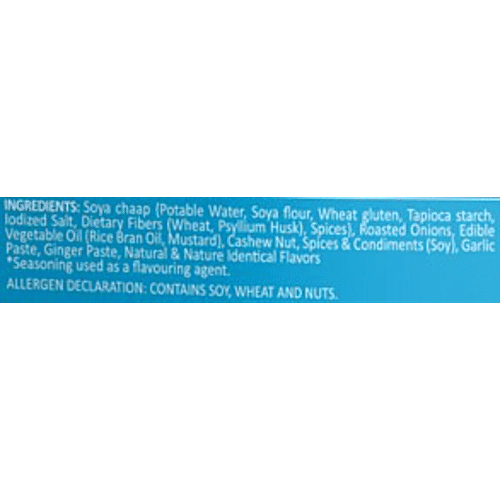 Blue Tribe Foods Afghani Soya Chaap - Just Heat & Eat, 250 g Vegetarian, No Maida, No Preservatives, High Protein