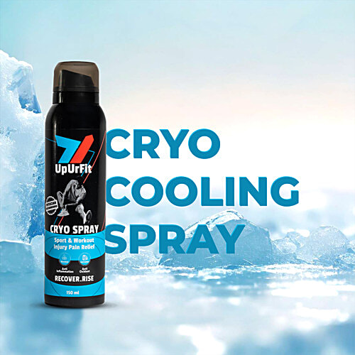 UpUrFit Cryo Spray For Sport & Workout Injury Pain Relief, 150 ml  Anti Oxidant & Anti Inflammation