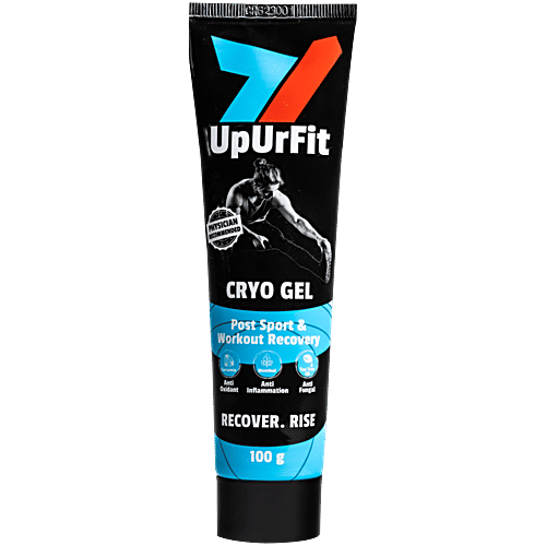 UpUrFit Post Sport & Workout Recovery Cryo Gel, 100 g Anti Oxidant, Anti Inflammation, Anti Fungal