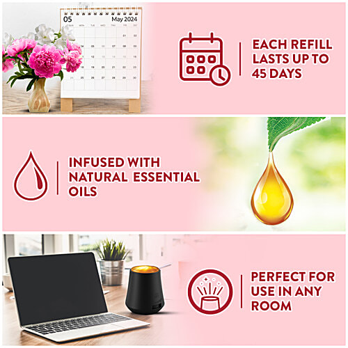 Airwick Essential Mist Peony & Jasmine Blossom Diffuser Refill, 20 ml Automatic Fragrance Mist Diffuser Refill