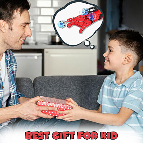 Wembley Spider Web Shooter Toys For Kids - Gloves Launcher Wrist, Cosplay Launcher, Sticky Wall Soft Bomb, 1 pc  