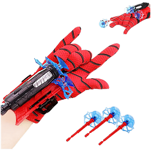 Wembley Spider Web Shooter Toys For Kids - Gloves Launcher Wrist, Cosplay Launcher, Sticky Wall Soft Bomb, 1 pc  