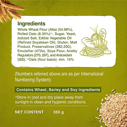 Harvest Gold Baker's Loaf Oatmeal Bread, 350 g