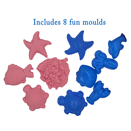 Ekta 3 In 1 Big Creative Box Slime Lab - Magic Bouncy Balls & Active Sand Sea Creatures, 36 pcs