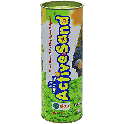Ekta Active Sand Canister - Junior, 200 g  Squeezable Magical Creative Sand Kit
