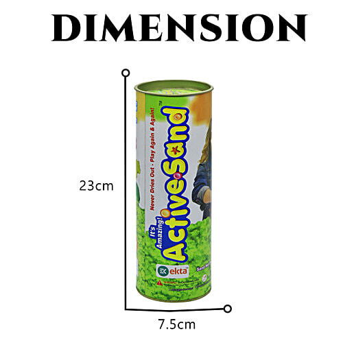 Ekta Active Sand Canister - Junior, 200 g  Squeezable Magical Creative Sand Kit