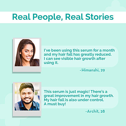 The Derma Co 20% Actives Peptide-Stem Cell Hair Growth Serum, 30 ml  9% Foligen Analupe | 4% Anagain | 3% Copper Peptide | 1% Redensyl, For Hair Growth, Reduces Hair Fall & Breakage, Boosts Hair Growth, Promotes Healthy Scalp, For All Hair Types