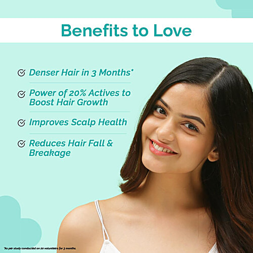 The Derma Co 20% Actives Peptide-Stem Cell Hair Growth Serum, 30 ml  9% Foligen Analupe | 4% Anagain | 3% Copper Peptide | 1% Redensyl, For Hair Growth, Reduces Hair Fall & Breakage, Boosts Hair Growth, Promotes Healthy Scalp, For All Hair Types