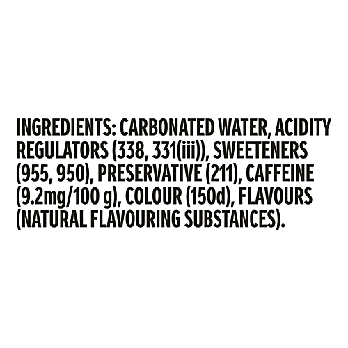 Coca Cola Coke Zero Sugar, 180 ml (Pack of 6) No Calories, Carbonated Water