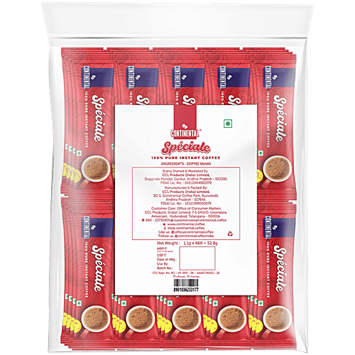 Continental Speciale Instant Coffee Powder, 52.8 g (48 Sachets x 1.1 g)
