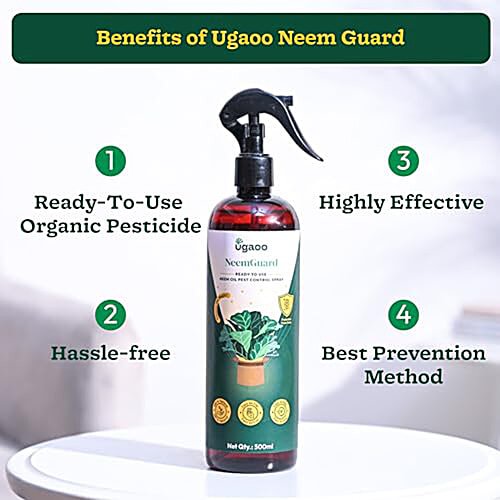 Ugaoo Neem Guard Ready To Use Neem Oil Pest Control Spray, 500 ml