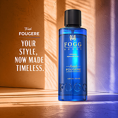 Fogg  Scent Fresh Fougere Premium Perfume Spray, 120 ml  