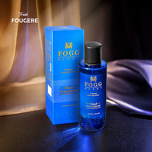Fogg  Scent Fresh Fougere Premium Perfume Spray, 120 ml  
