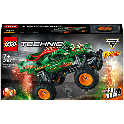 LEGO Technic Monster Jam Dragon Building Toy Set - 42149, 217 Pieces, Pack of 1  